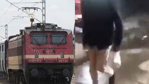 रफ्तार से दौड़ रही थी ट्रेन, तभी ड्राइवर को लगी दही की तलब, खरीदने के लिए रोक दी ट्रेन, VIDEO