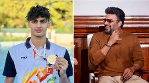खेलो इंडिया यूथ गेम्स में आर माधवन के बेटे ने गाड़े झंडे, तैराकी में बड़ी संभावना बनकर उभरे हैं वेदांत