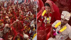 अनोखी शादी! एक साथ 2143 लोगों का ब्याह कराने पर बना वर्ल्ड रिकॉर्ड, एक ही मंडप में दिखे काजी और पुजारी