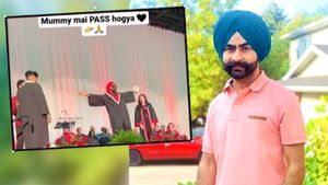 VIDEO: 'मम्मी मैं पास हो गया',  ग्रेजुएशन पास होते ही सिख साहब चिल्लाने लगे, तालियों की गड़गड़ाहट से गूंजा समा