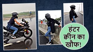 कौन है ये Hunter Queen? बीच सड़क बाइक पर लहराती है पिस्तौल, अब लगा 30,000 रुपए का जुर्माना 