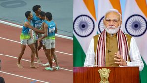 पीएम मोदी ने दी भारतीय टीम को बधाई, वर्ल्ड एथलेटिक्स चैम्पियनशिप में 4x400 रिले में बनाया था रिकॉर्ड