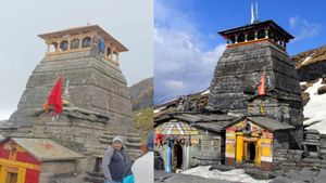 तुंगनाथ मंदिर के शिखर पर बैठा शख्स तो भड़क गए लोग, जानिये क्या है वायरल PHOTO का सच