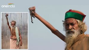 50 सालों से साधु ने एक हाथ को रखा है ऊपर, हैरान कर देगी इसकी वजह...