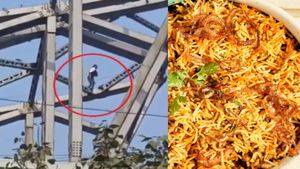 बिरयानी ने बचाई युवक की जान, आत्महत्या के इरादे से पुल पर चढ़ा, पुलिस ने किया वादा तो नीचे उतरा