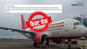 Fact Check: एयर इंडिया की फ्लाइट्स में वरिष्ठ नागरिकों को 50 फीसदी छूट, क्या है इस दावे की सच्चाई?