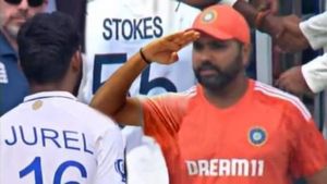 Fact Check: रोहित शर्मा ने ध्रुव जुरेल को नहीं किया सैल्यूट, जानिए वायरल तस्वीर की सच्चाई