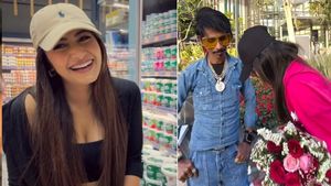 Dolly चायवाला के साथ क्या कर रही थीं 'धनश्री वर्मा'? हाथों में गुलाब देख लोगों के उड़ गए होश