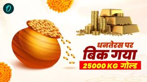 धनतेरस पर बिक गया 25 हजार किलोग्राम सोना, फिर भी नहीं तोड़ पाया पिछले साल का रिकॉर्ड