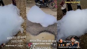 जिसे आसमां से टूटा बादल समझा, वो निकला कुछ और! कटका गांव के वायरल वीडियो का सच