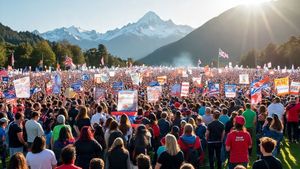 New Zealand में उठी ईसाई राष्ट्र की मांग, ऑकलैंड में रैली के दौरान धार्मिक झंडों में लगाई आग