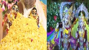 'नंद के घर आनंद भयो, जय कन्‍हैया लाल की', शंखनाद और घंटे की तेज ध्‍वनि के बीच हुआ कृष्‍ण भगवान का जन्‍म 