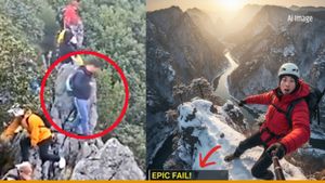 China: पहाड़ पर सेल्फी के चक्कर में 130 फीट नीचे गिरा ब्लॉगर, फिर भी बच गई जान, देखें- Video 