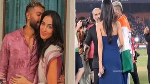 VIDEO: Hardik Pandya की गर्लफ्रेंड से भिड़े ICC अधिकारी, मैदान से बाहर जाने को कहा? फिर मचा भयंकर बवाल 