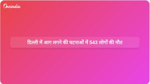 दिल्ली में पिछले छह वर्षों में आग से संबंधित दुर्घटनाओं में 543 लोगों की जान गई।