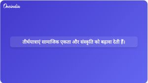 हरियाणा के मुख्यमंत्री नायब सिंह सैनी ने कहा कि तीर्थयात्राएं सामाजिक सद्भाव और सांस्कृतिक जागरूकता को मजबूत करती हैं।