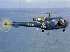 Indian Navy Chetak helicopter crashes in Goa, pilots dead