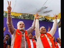 Narhari Amin joins BJP, meets Narendra Modi