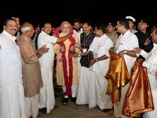 Narendra Modi in Trivandrum, Trichy today (Pics)