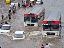 Pics: Rains disrupt normal life in Gujarat; over 50,000 evacuated