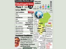 Chhattisgarh assembly polls: 67% voter turnout in first phase