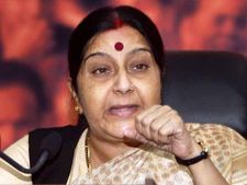 Sushma Swaraj makes light of favourable pre-poll surveys on AAP