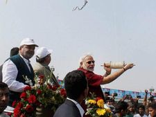 Pics: Narendra Modi, Nitish Kumar flaunt their kite-flying skills
