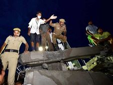 1 killed, 15 injured after under-construction police building collapses in MP