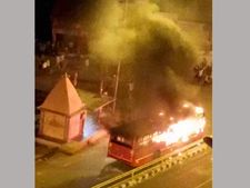 Pics: Violence, fire, curfew; What's happening in Gujarat over Hardik Patel-led agitation