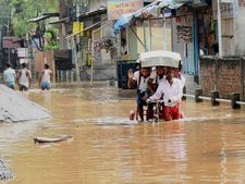 Flash floods in Guwahati after heavy rains
