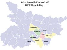 (Updates) Bihar Assembly Elections 2015: Total 57% voting recorded in 1st phase