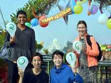 Tourists go on merry making in Puducherry