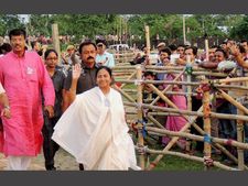 Bengal polls: Mamata takes care of ill woman during rally, gives her water bottle