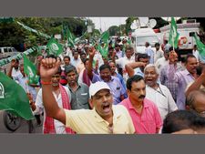 BJD protest against Polavaram project