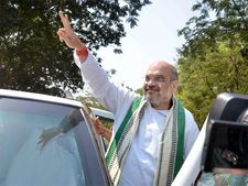 Amit Shah's cutouts found defaced, Modi's intact