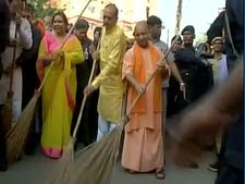 Yogi’s mantra: Wield a broom to keep UP clean