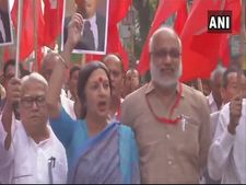 CPI (M) stages protest in Kolkata against the razing of Lenin statue