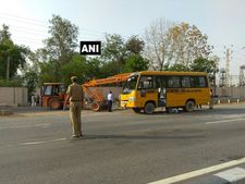 25 children injured after school bus meets with an accident in Jaipur