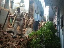 Lucknow: Three-storey building collapses in Ganeshganj area