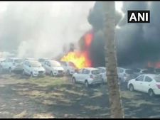 A day after blaze at Aero India, 174 cars gutted in Chennai fire