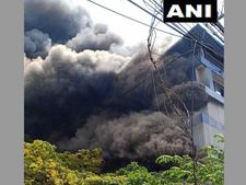 Massive fire breaks out at Paragon footwear godown near Ernakulam in Kochi 