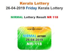 Kerala Today Lottery results: Nirmal NR-118 today lottery result LIVE, now