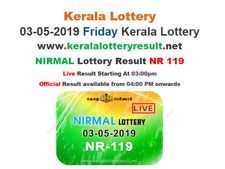 Win Rs 80 lakh, Kerala Today Lottery results: Nirmal NR-119 today lottery result LIVE, now