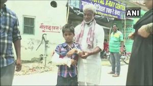 Boy fractures left hand, but right gets plastered!