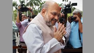 Amit Shah in Ahmedabad today on a 2-day visit