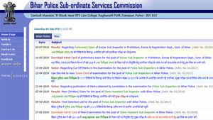 Bihar Police Excise SI result 2019 declared, how to check merit list