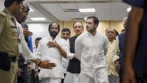 Watch: Man kisses Rahul Gandhi during his Wayanad visit