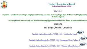 TN TET Score Card 2019: Date for paper-II announced
