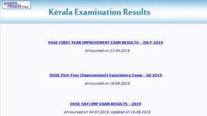 Direct link to check Kerala VHSE 1st year improvement result 2019