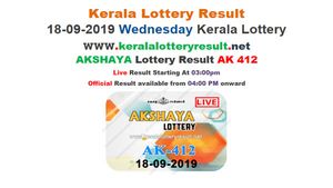 Kerala Lottery Today result: Akshaya AK-412 lottery result winning numbers LIVE, now